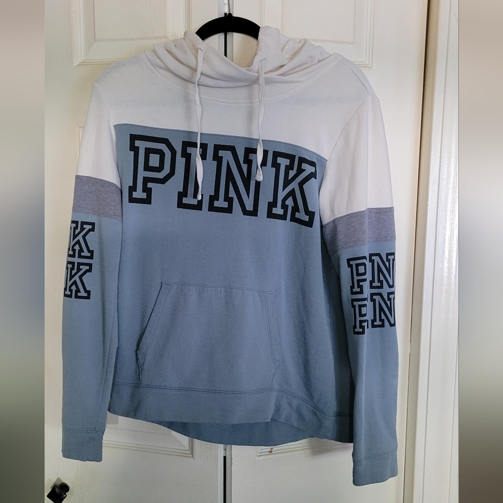 PINK Victoria's Secret Women's Colorblock Hoodie #5